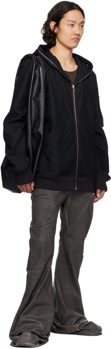 Sweatshirt Rick Owens Rick Owens DRKSHDW Hollywood Flight Bomber Jacket Sort | DU01E3772 NR, 3
