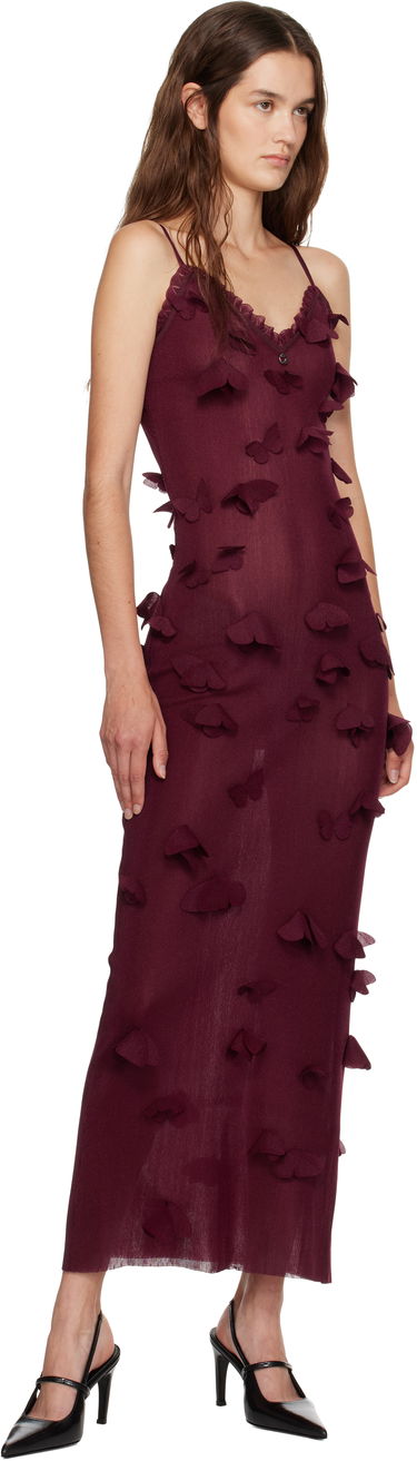 Kjole Coperni Coperni Butterflies Techno Midi Dress Bourgogne | COPML166Y3015, 3