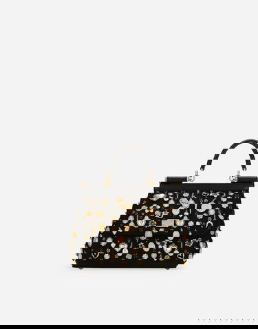 Håndtaske Dolce & Gabbana Dolce & Gabbana Sicily Medium Handbag Sort | BB6003AV8878S574, 0