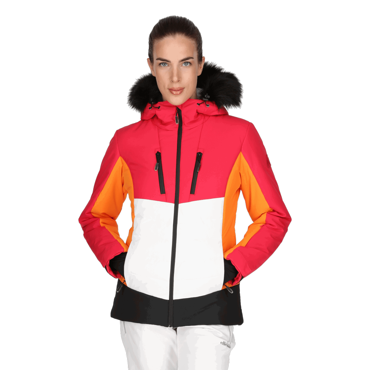 Jakke Ellesse Maya Ski Jacket with Faux Fur Hood Flerfarvet | ELA213F518-08, 0