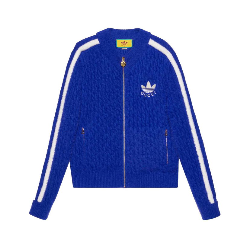 Jakke Gucci adidas x Wool Jacket Blue Blå | 723091 XKCTX 4854