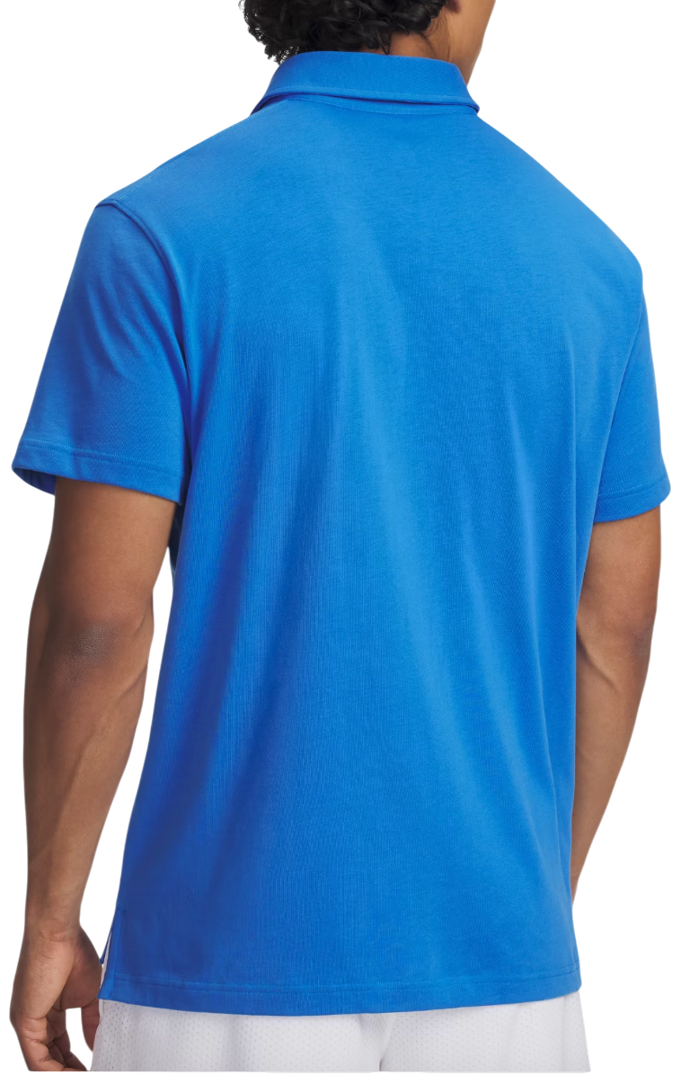 Polo skjorte Under Armour Textured Short-Sleeve Icon Polo Blå | 1386608-402, 1