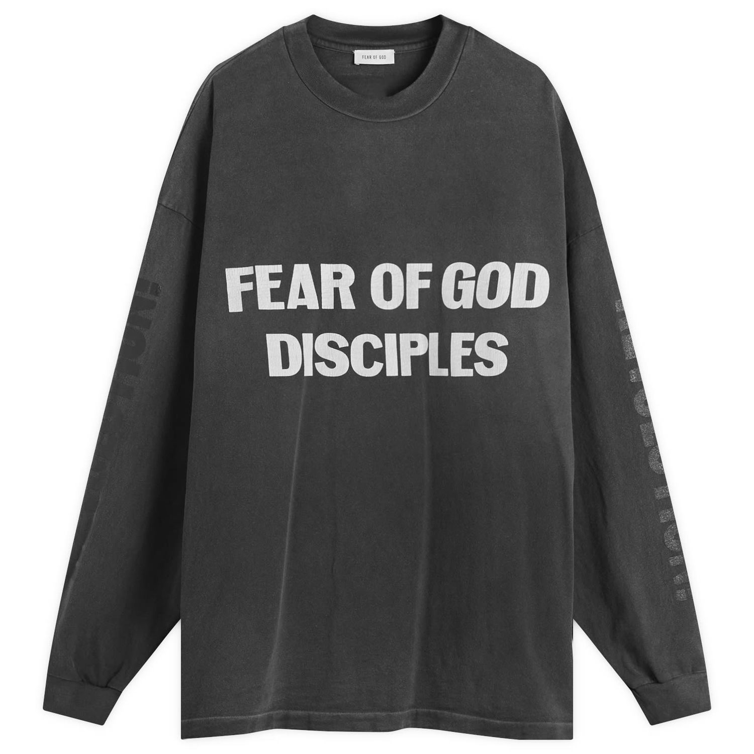 T-shirt Fear of God Relaxed Long Sleeve Disciple T-Shirt Grå | FG25FW10-10404HWJUS-001, 0