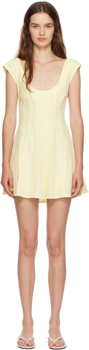 Kjole GUIZIO Guizio Leila Mini Dress Gul | P25401W085, 0
