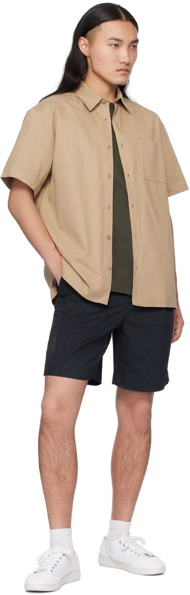Skjorte A.P.C. Ross Short-Sleeve Shirt Beige | COGZR-H12541, 3