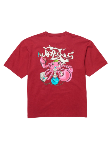 T-shirt Jacquemus Le Crabe Crab Logo Boxy Fit Print Crab Rød | 226JS063-2102-4BB