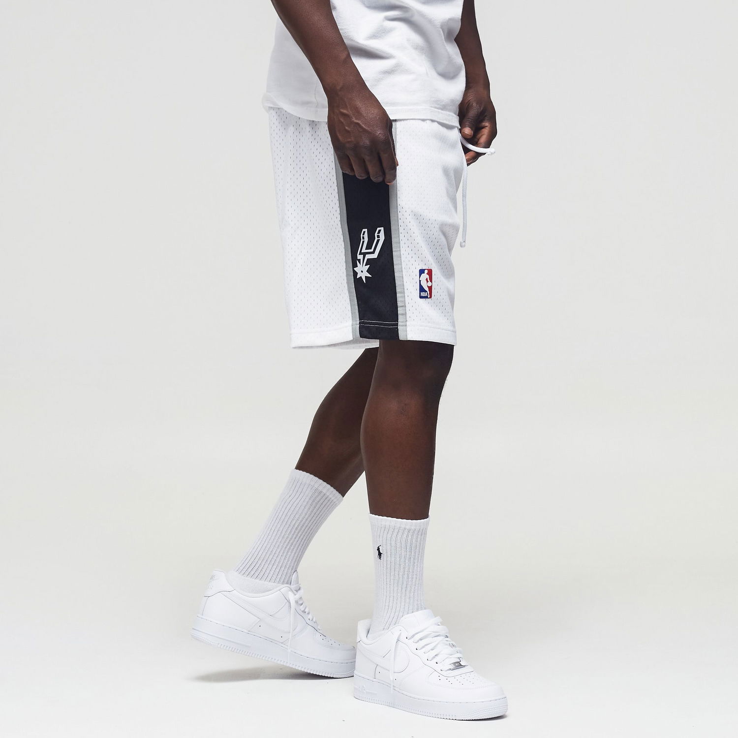 Shorts Mitchell & Ness NBA Swingman Shorts San Antonio Spurs 1998-99 Hvid | SMSHCP19232-SASWHIT98, 1