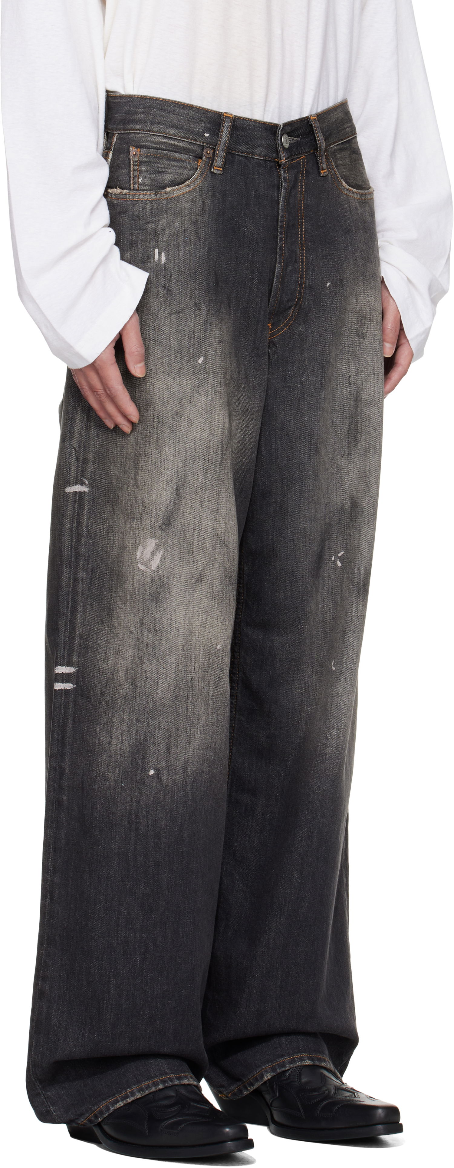 Jeans Acne Studios Acne Studios Loose Fit 1981 Jeans Sort | C00081-, 1