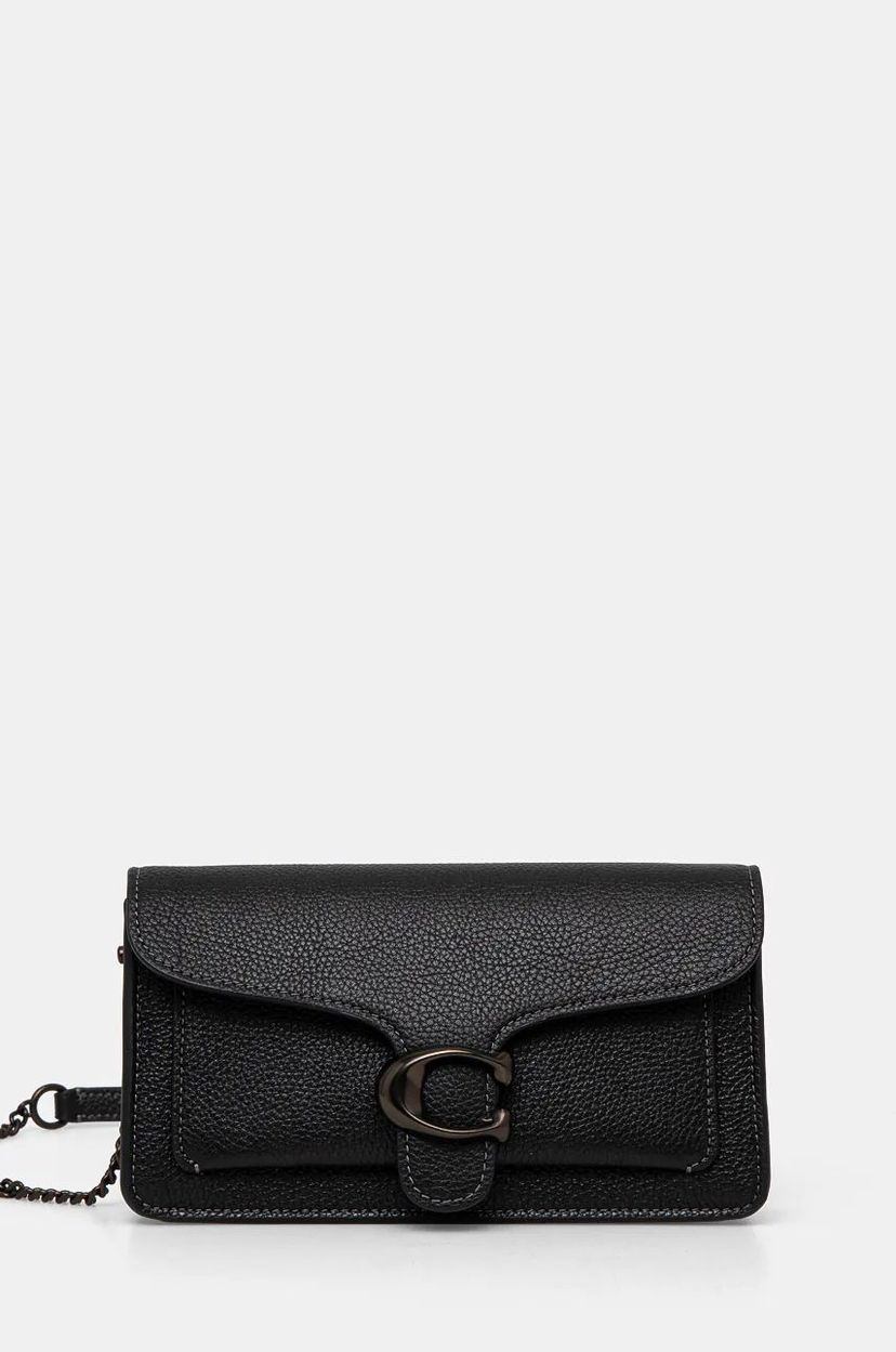 Håndtaske Coach Leather Handbag Sort | CE772