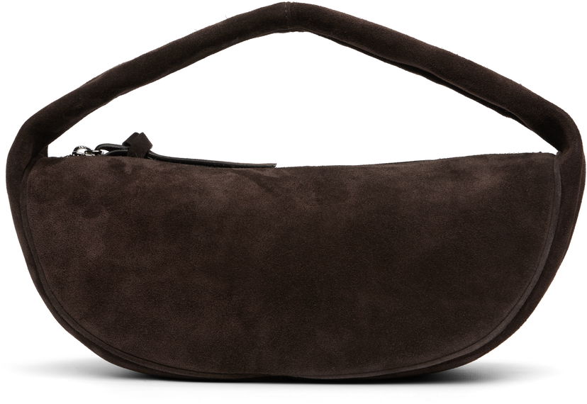 Skuldertaske BY FAR BY FAR Cush Suede Shoulder Bag Brun | MWBSB005KL009BR054PL