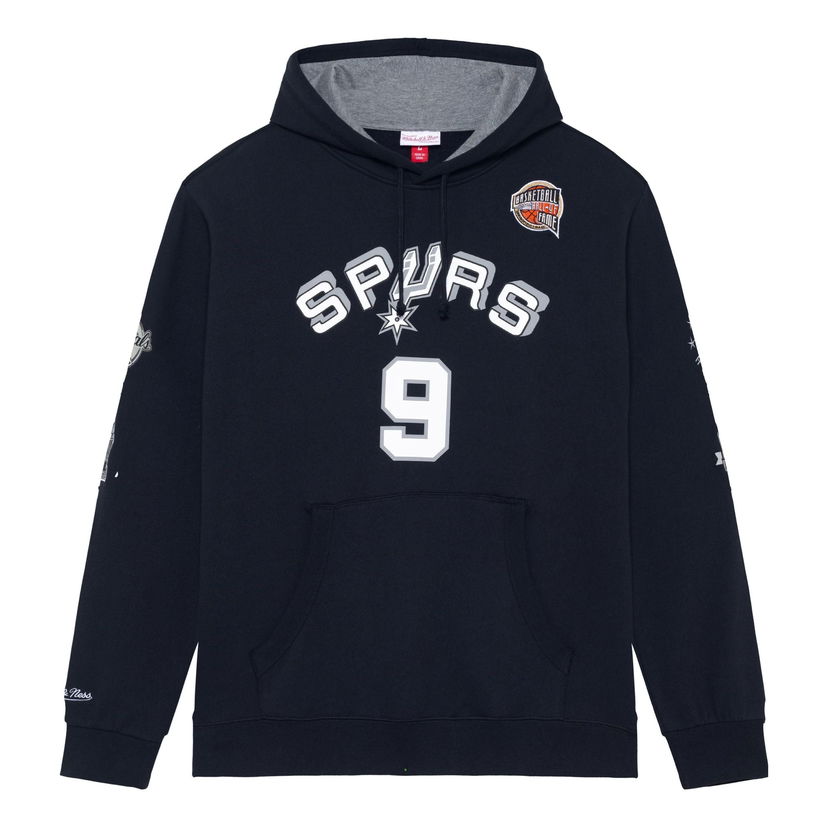 Sweatshirt Mitchell & Ness NBA San Antonio Spurs Tony Parker 9 Fleece Hoodie Mørkeblå | FPHD6861-SASYYTPABLCK