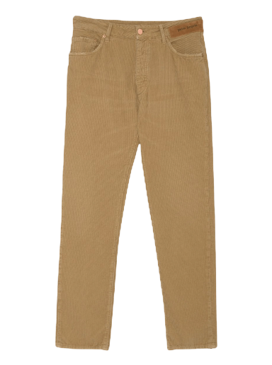 Bukser Palm Angels Logo Regular 5 Pocket Pant Beige | PMYA012F21DEN0016161