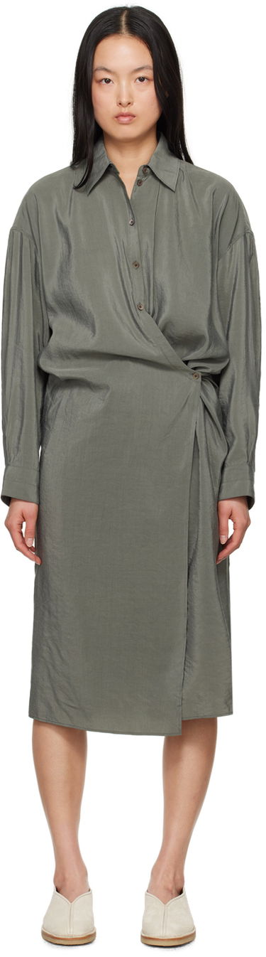 Kjole LEMAIRE Lemaire Twisted Midi Dress Grøn | DR1024 LF208, 0