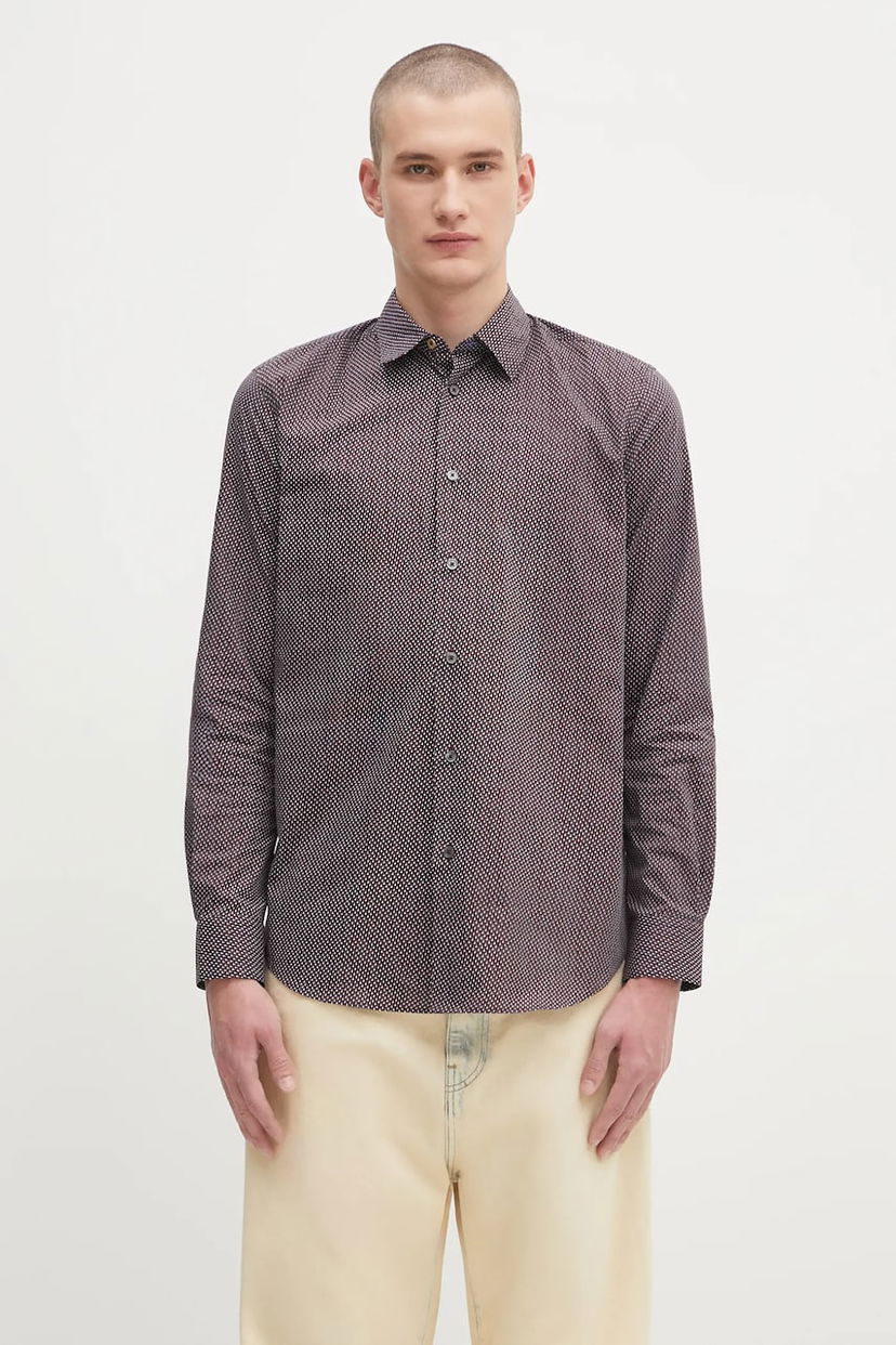 Skjorte Paul Smith Paul Smith Regular Fit Classic Collar Shirt Flerfarvet | M1R.901U.T02718