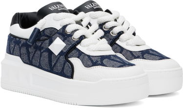Sneakers og sko Valentino Valentino Garavani One Stud XL Low-Top Mørkeblå | 6Y2S0G37CWM, 3