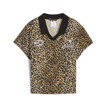 Polo skjorte Puma A$AP ROCKY Baby Leopard Print Cropped Polo T-shirt Flerfarvet | 636099_05, 5
