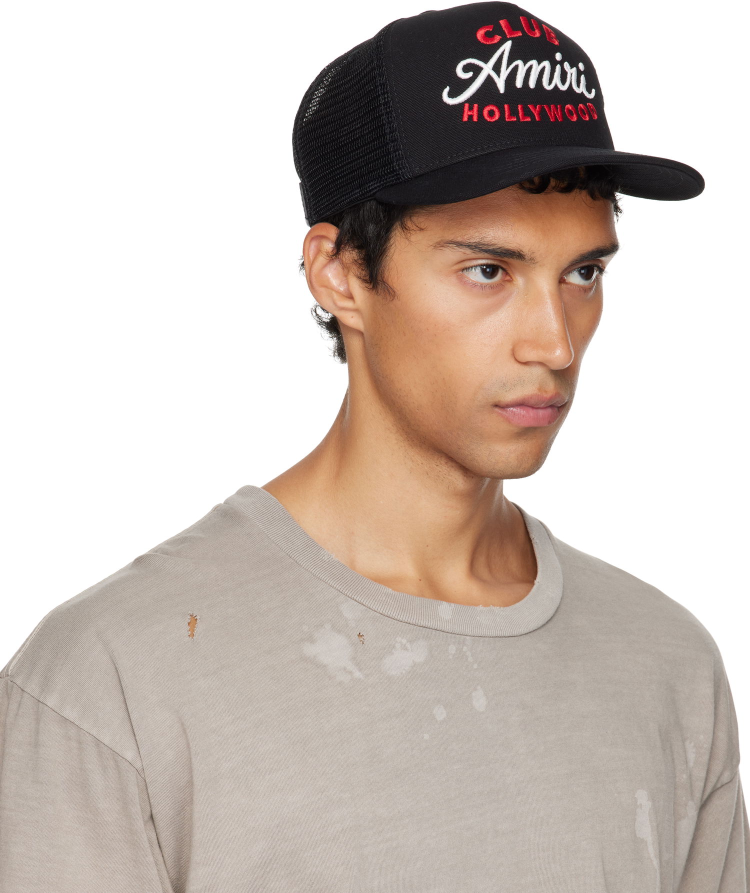 Kasket AMIRI AMIRI 'Club' Trucker Cap Sort | AMHATR1036, 1