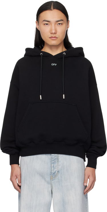Sweatshirt Off-White Designer Vibe Arrow Hoodie Sort | OMBB085S25FLE00L1041, 0