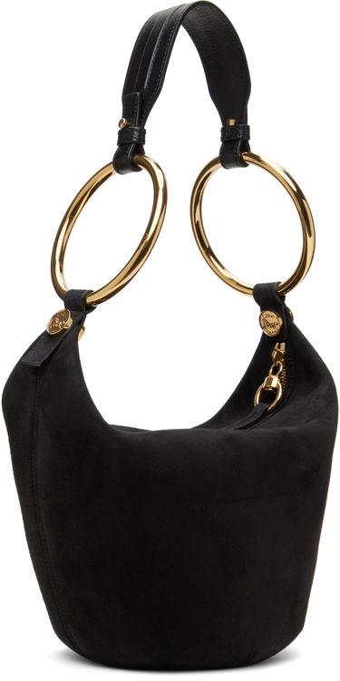 Skuldertaske CHLOÉ Chloé Small Bracelet Suede Shoulder Bag Sort | CHC25SS618O84, 2