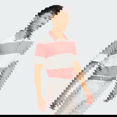 Polo skjorte adidas Performance Colorblock Rugby Stripe Polo Shirt Orange | IU4357, 4