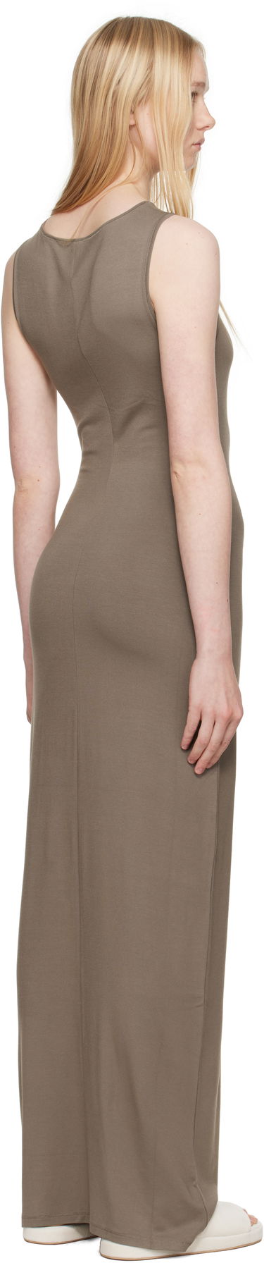 Kjole SKIMS SKIMS Smooth Layers Boat Neck Maxi Dress Sort | DS-DRS-8491W, 4