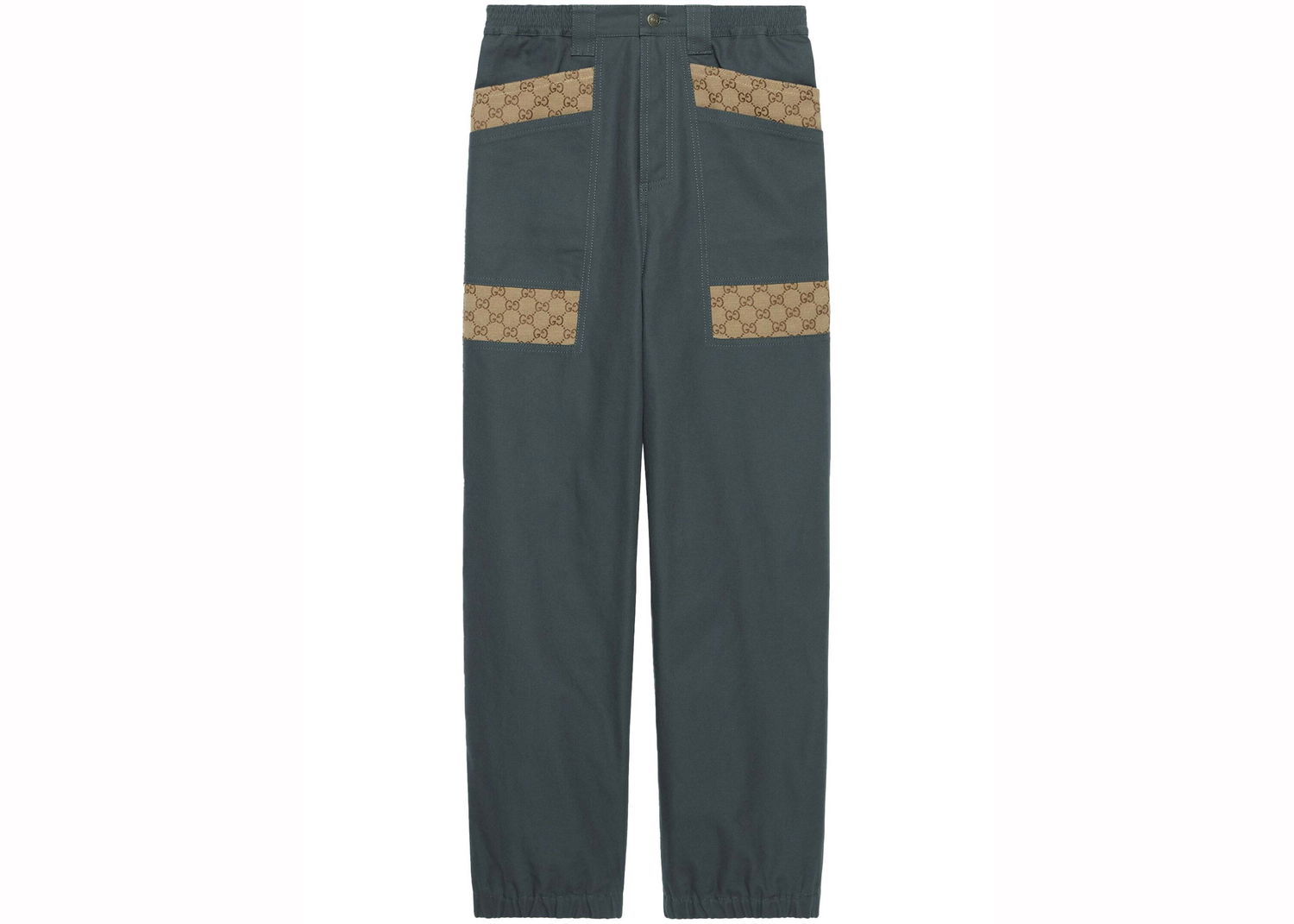 Jeans Gucci Panelled Monogram-Pattern Jeans Ash Grey Grå | 742596XDCEY, 0
