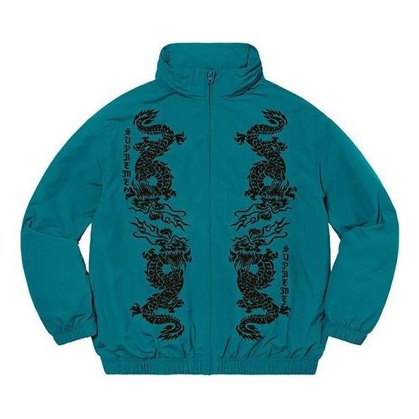 Vindjakke Supreme Dragon Track Jacket Blå | SUP-SS21-760