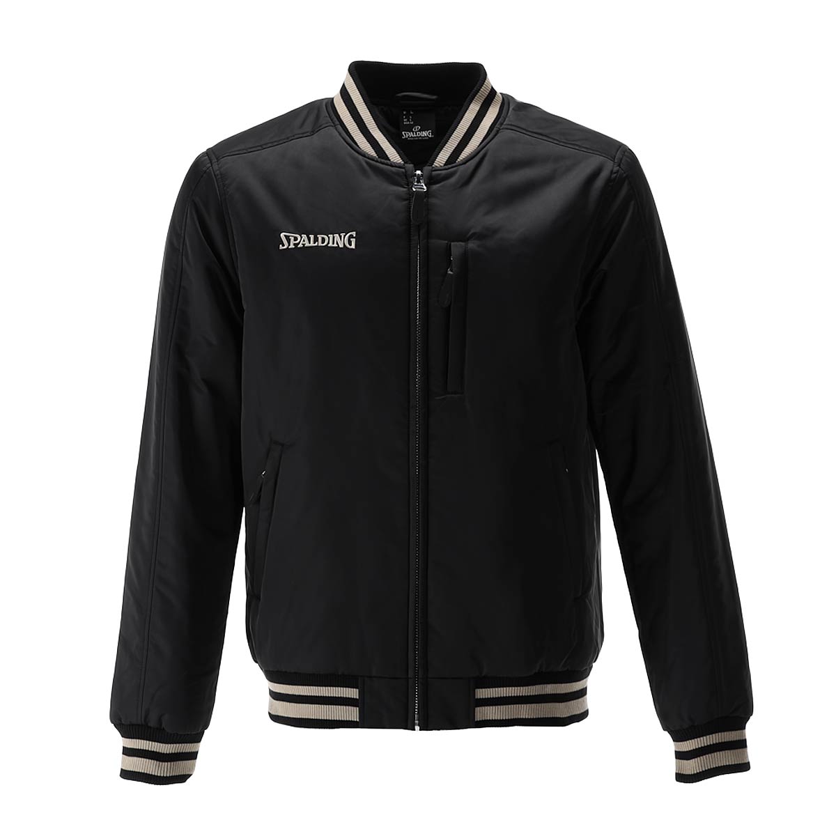 Bomberjakke Spalding Logo Bomber Jacket Sort | 40232039-BK, 0