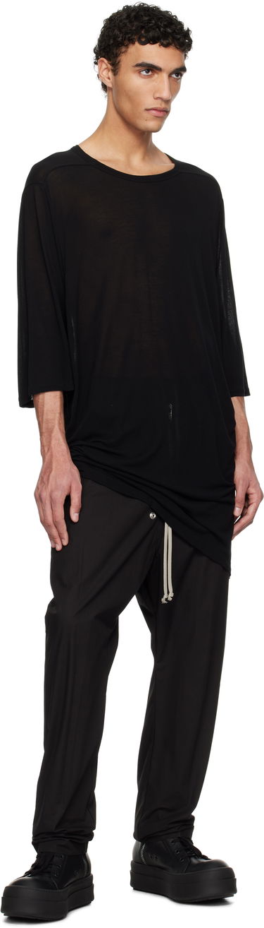 T-shirt Rick Owens Rick Owens Hollywood Jumbo Short Sleeve T-Shirt Sort | RU01E5274 JS, 3