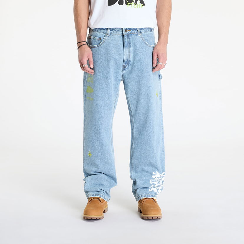 Jeans Footshop Spiritual Gangster Denim Pants Blå | FTSHP_393