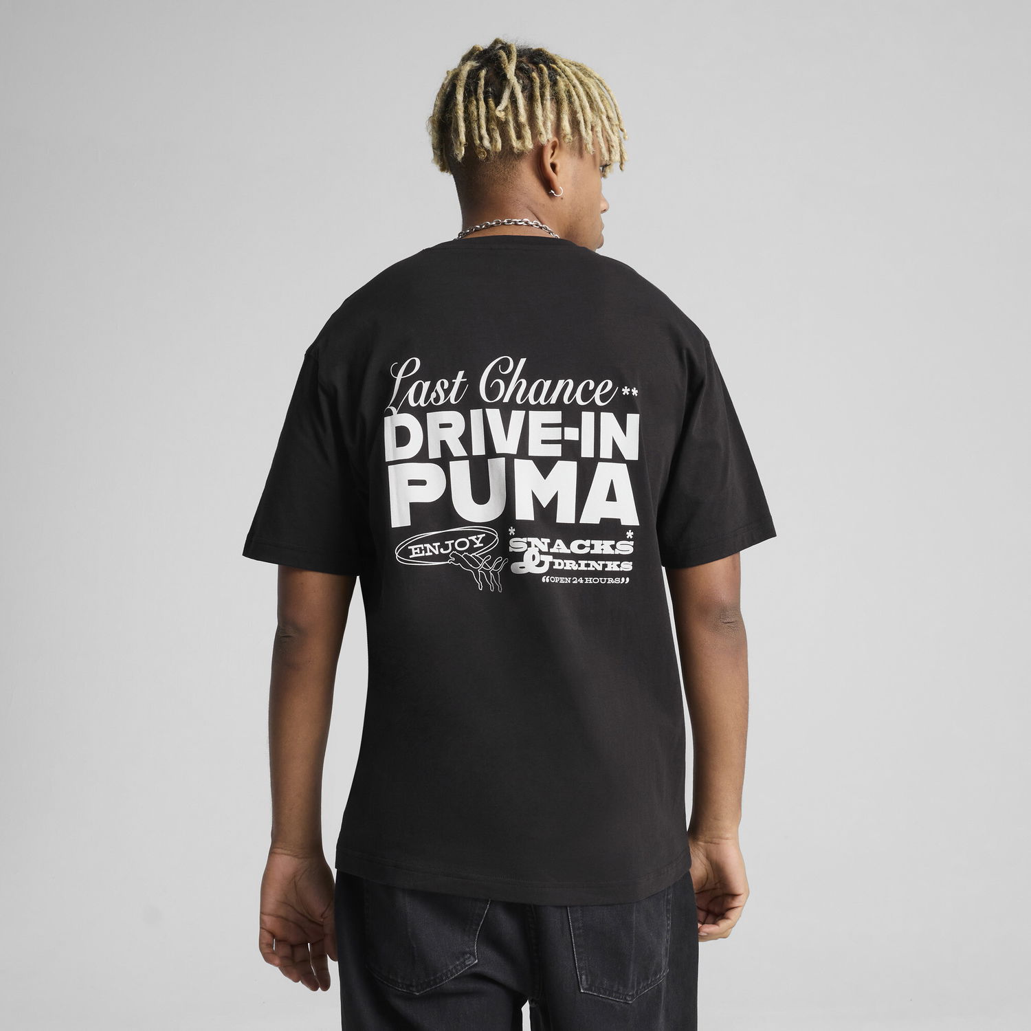 T-shirt Puma PUMA Drive-In Graphics Relaxed Fit T-Shirt Sort | 629633_01, 1