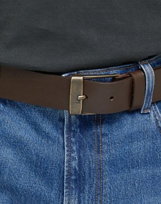 Bælter Lee Leather Belt Logo Buckle Brun | 112331209:95, 1