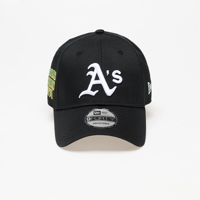 Kasket New Era Oakland Athletics World Series Patch 9FORTY Adjustable Cap Sort | 60422519