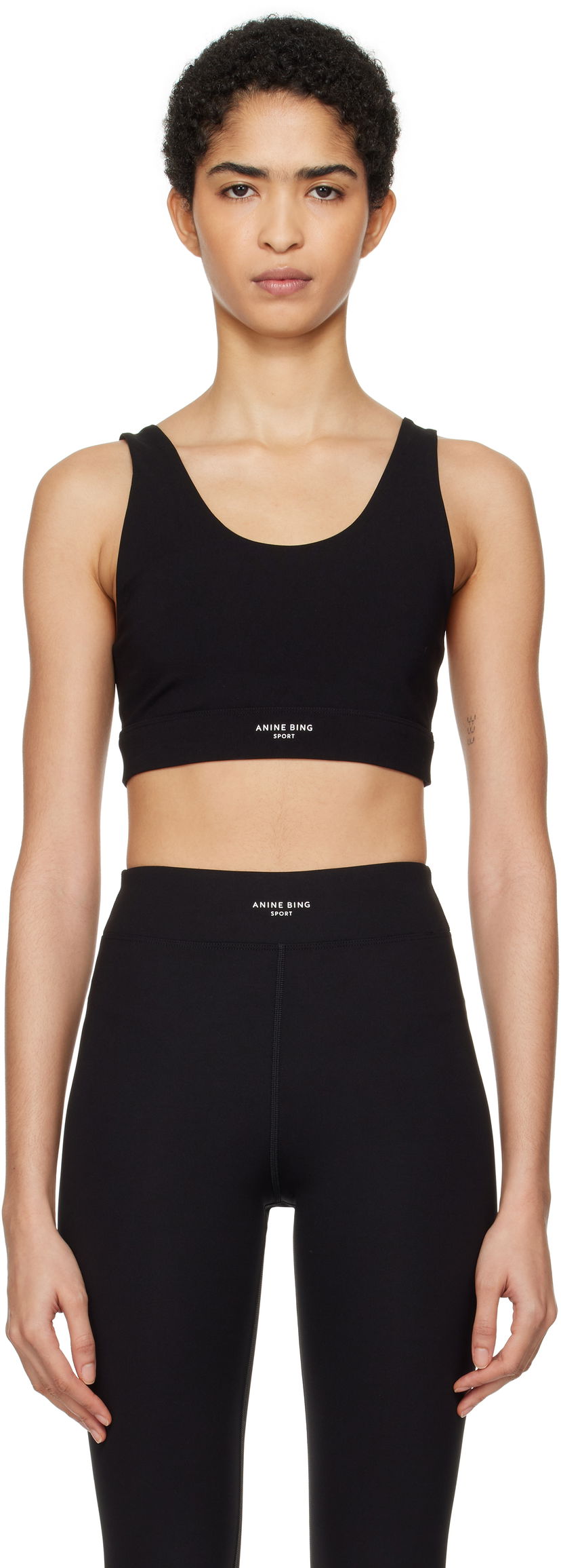 Bh Anine Bing Yves Black Sports Bra Sort | S-10-10580-BLK29