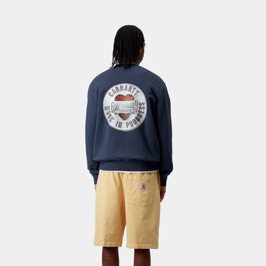Sweater Carhartt WIP Carhartt WIP Button Sweatshirt Mørkeblå | I034730_5, 2