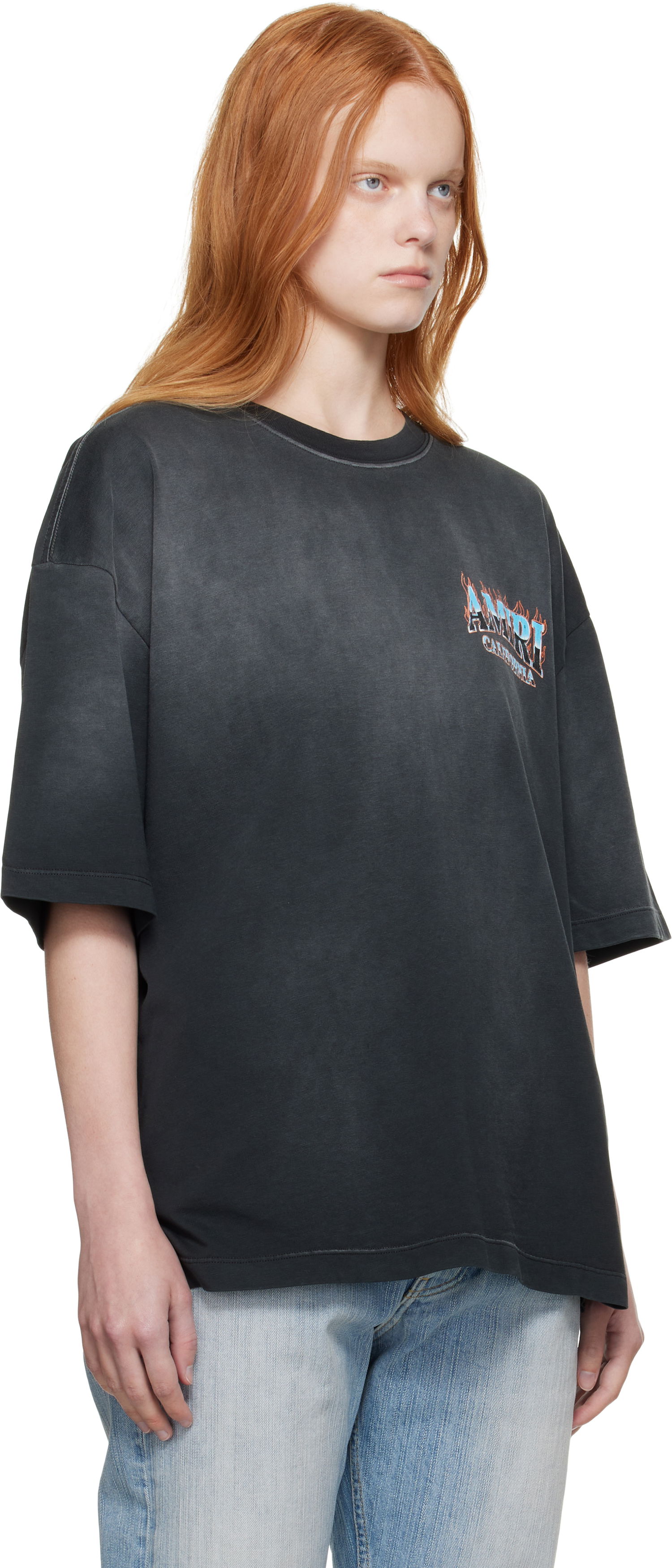 T-shirt AMIRI AMIRI 'AMIRI' Sunny Place Oversized T-Shirt Sort | AWJYTE1069, 1