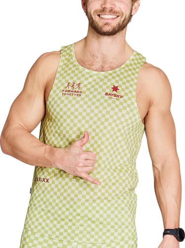 Tanktop Saysky Saysky Checker Combat Singlet Grøn | nmrsi31c1034, 0