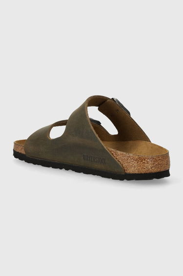 Sneakers og sko Birkenstock Arizona in Faded Khaki Oiled Leather, Size UK 2.5 | END. Clothing Brun | 1027039, 2