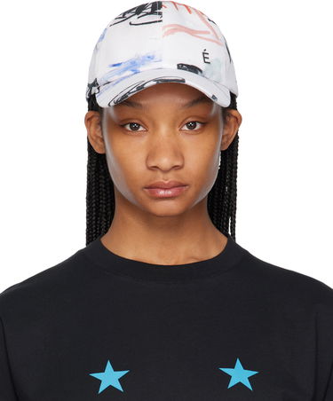 Kasket Études Études Julian Farade Booster Baseball Cap Hvid | E24MC907A039P4, 0