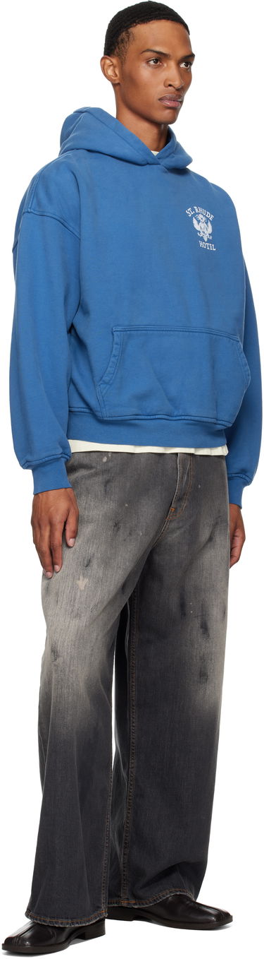 Sweatshirt Rhude Rhude 'St Rhude' Seal Hoodie Blå | RHPF25HO01012, 3