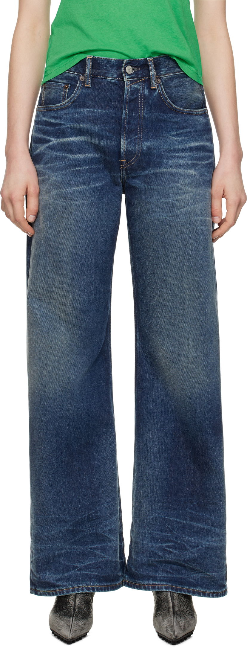 Jeans Acne Studios Acne Studios Loose Fit Jeans Blå | A00520-
