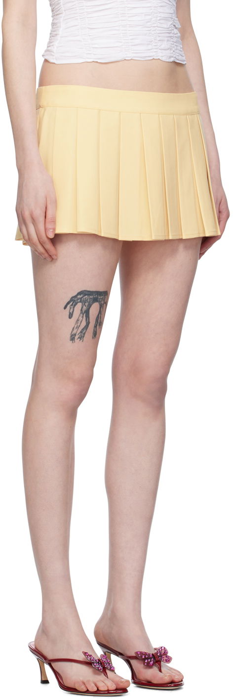 Nederdel GUIZIO Guizio Fairfield Pleated Miniskirt Gul | S24304W017, 1