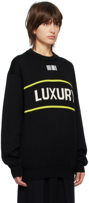 Sweater VETEMENTS 'Luxury' Sweater Sort | VL16KN320B, 1