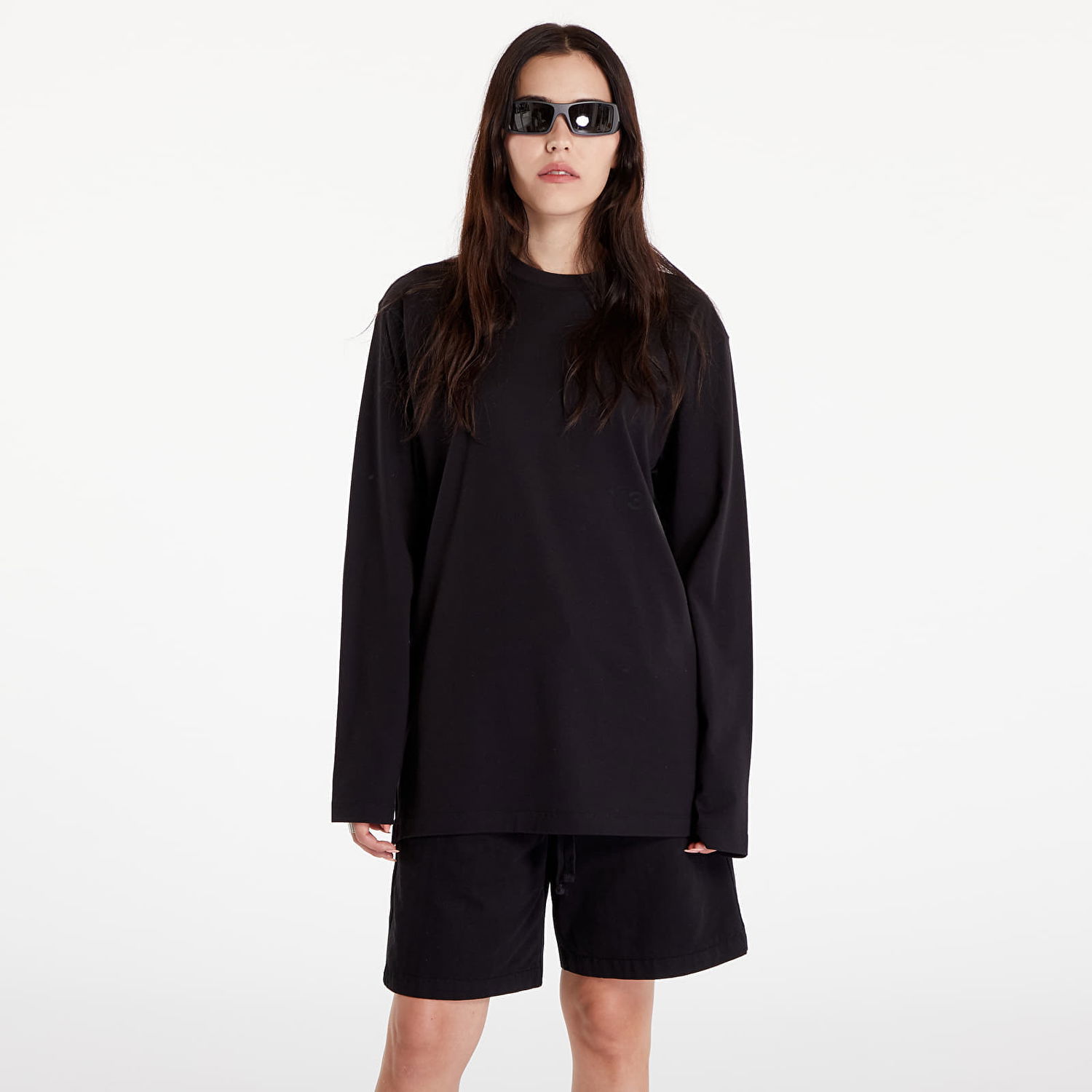 T-shirt Y-3 Relaxed Long Sleeve Tee UNISEX Black Sort | IW0068, 0