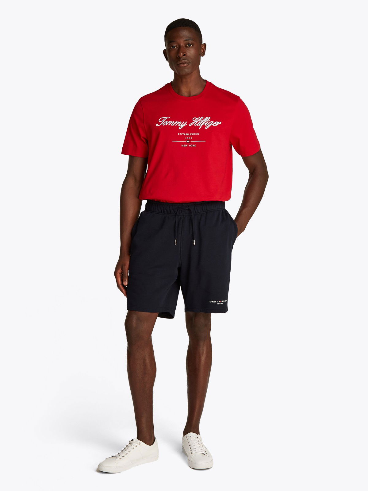 Shorts Tommy Hilfiger Tommy Hilfiger Logo Shorts Mørkeblå | MW0MW38698DW5, 1