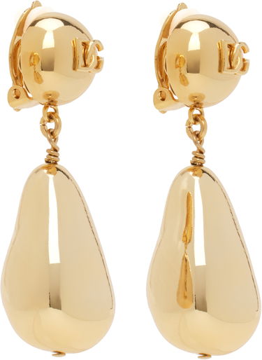 Øreringe Dolce & Gabbana Dolce & Gabbana Teardrop DG Logo Clip-on Earrings Metalisk | WER2Y1 W1111, 1