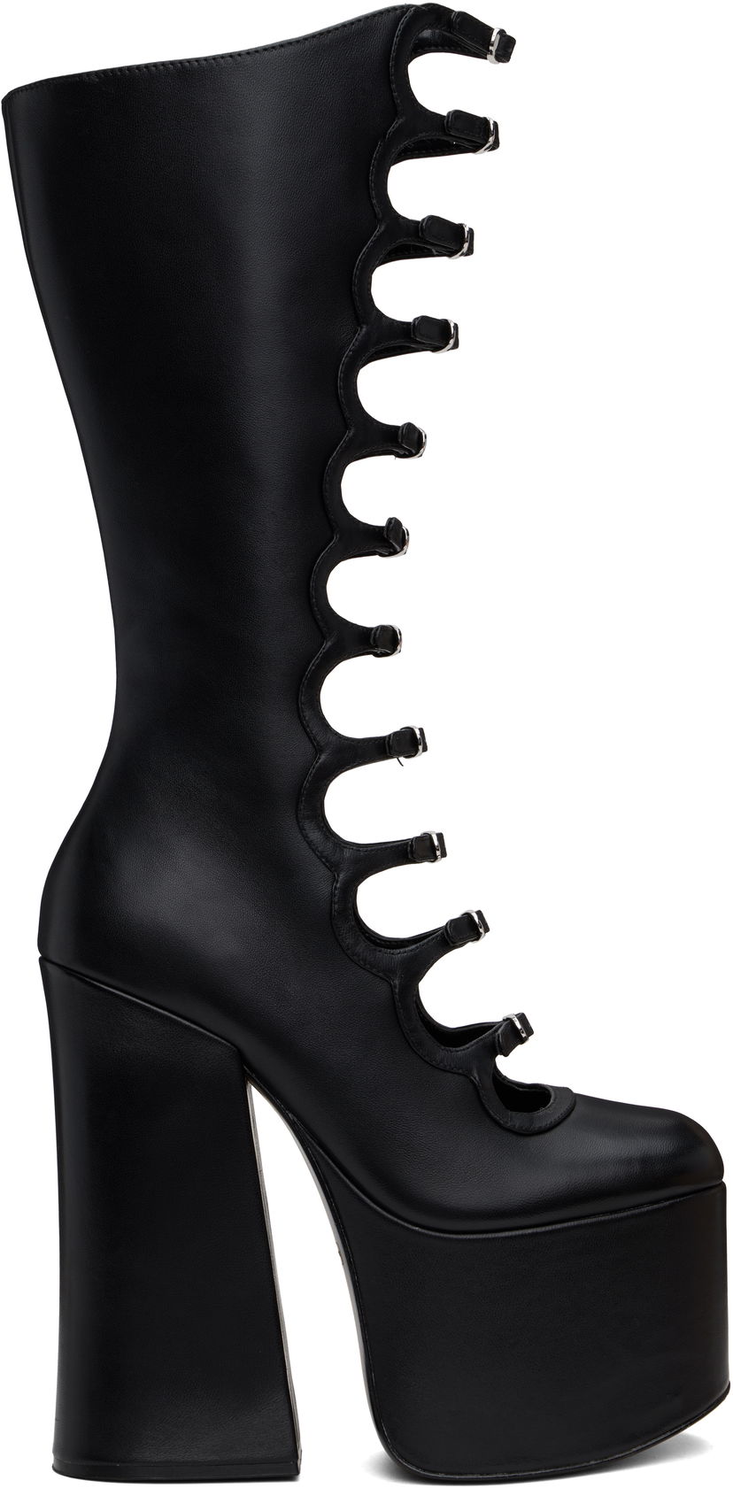 Tøj Marc Jacobs Marc Jacobs 'The Kiki' Platform Knee-High Boots Sort | 3F3FBO001F02