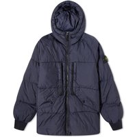 Jakke Stone Island Crinkle Reps Hooded Down Mørkeblå | 7915407-V0020, 1