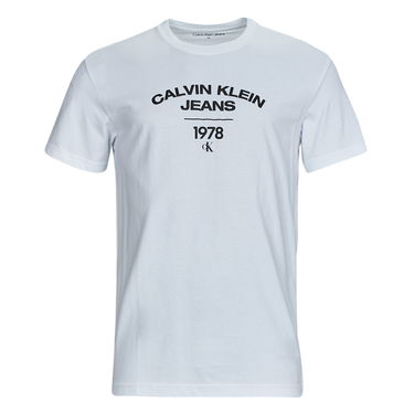 T-shirt CALVIN KLEIN VARSITY CURVE LOGO T-SHIRT Turkis | J30J324206-YAF, 0
