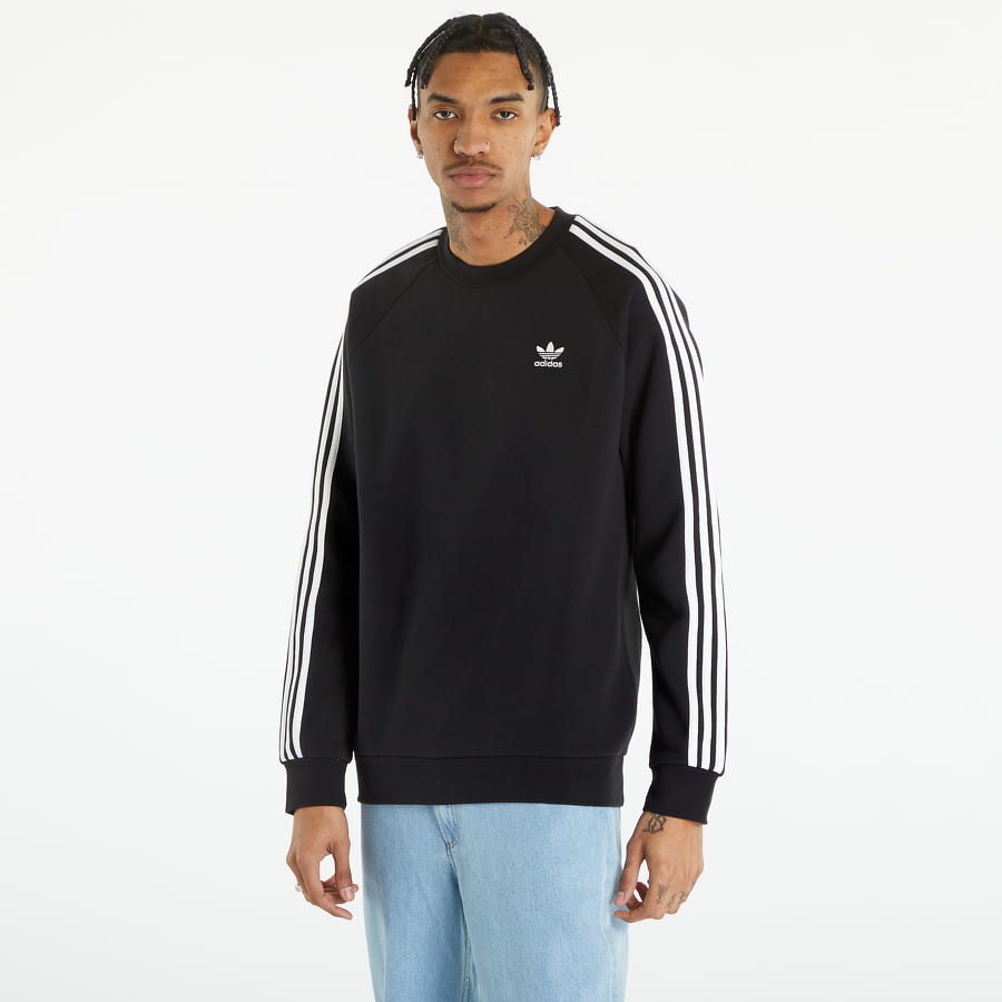 Sweatshirt adidas Performance Adidas 3 Stripe Crew Sweat Sort | IA4861, 0